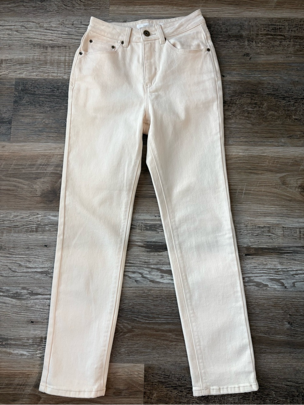 A Loves A Off-White High Rise Straight Leg Jeans Size 25